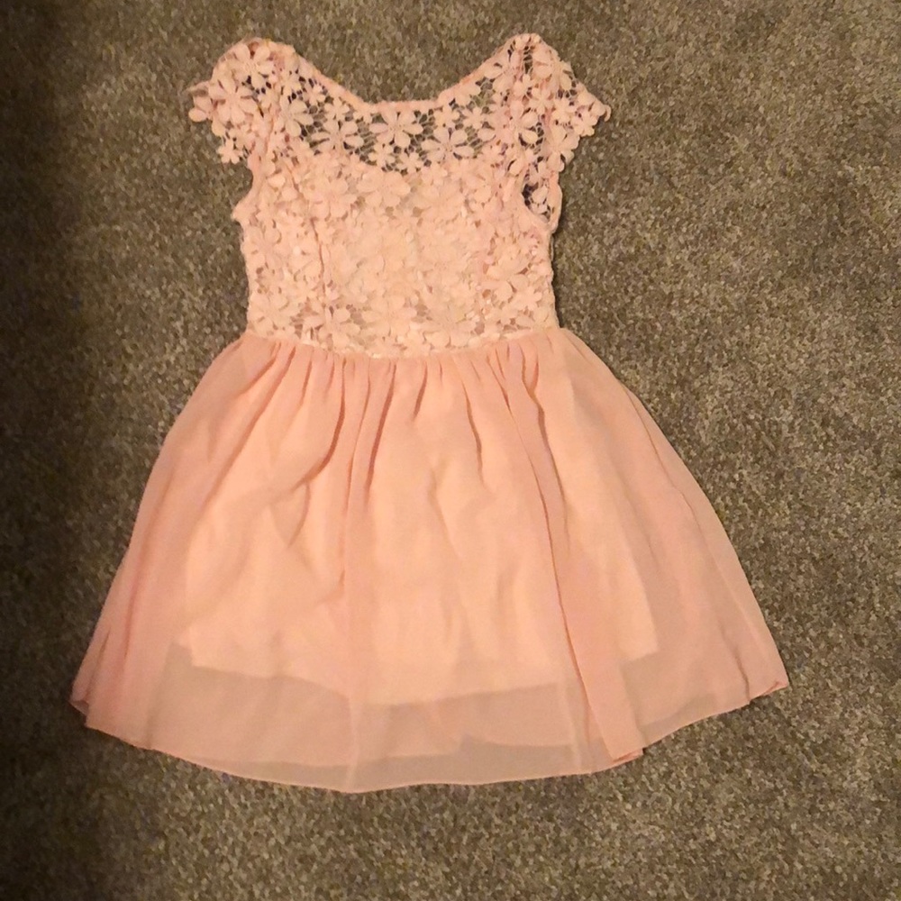 light pink dress